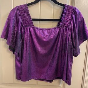 Queen of Sparkles SET purple sparkle worn once